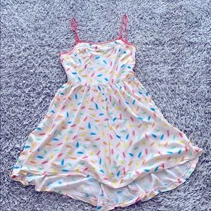 Keds Soda POP orange High Low Criss cross back dress